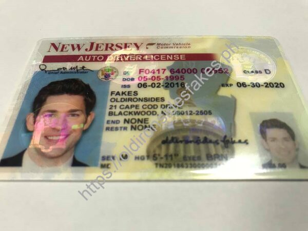 New Jersey Driver License (NJ) | old ironside fake - Image 3