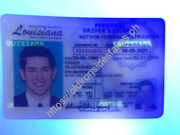 Louisiana Driver License (LA) | old ironside ids - Image 2