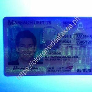Massachusetts Driver License (New MA O21) | old ironside fake