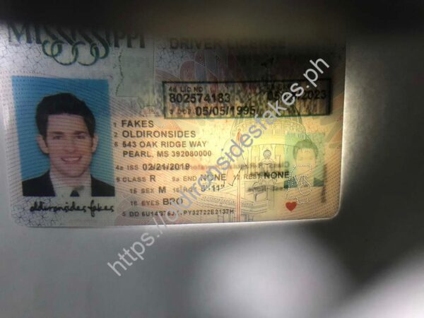 Mississippi Driver License (MS O21) | old ironside fake - Image 2