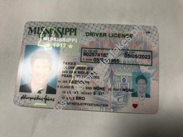 Mississippi Driver License (MS O21) | old ironside fake - Image 3