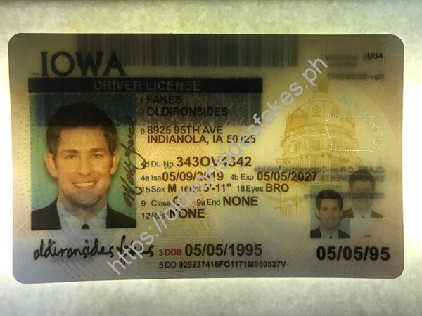 Iowa Driver License (IA) | old ironside fake - Image 4