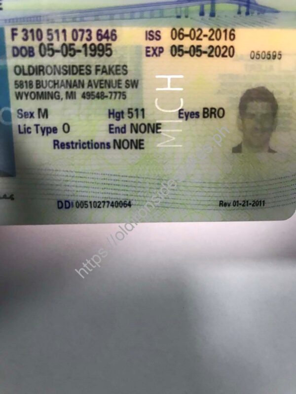Michigan Driver License(MI) | Old ironsides ph - Image 5